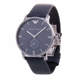 Emporio Armani Analog Quartz Blue Dial Blue Leather Strap Watch For Men - AR1647 Authentic Buy Shop Now