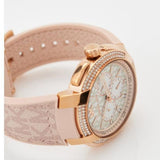 Michael Kors Sidney Multifunction White Dial Pink Silicone Strap Watch For Women - MK7222 Authentic Buy Shop Now