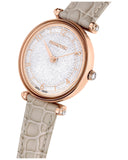 Swarovski Crystalline Wonder Silver Dial Beige Leather Strap Watch for Women - 5656899 Authentic Buy Shop Now