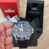 Tissot Seastar 1000 Powermatic 80 Silicium Blue Dial Blue Nylon Strap Watch For Men - T120.407.17.041.01 Authentic Buy Shop Now