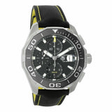 Tag Heuer Aquaracer Automatic Chronograph Black Dial Black Nylon Strap Watch for Men - CAY211A.FC6361 Authentic Buy Shop Now