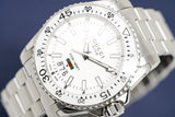 Gucci Dive Quartz White Dial Silver Steel Strap Watch for Men - YA136302 Authentic Buy Shop Now