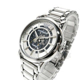 Emporio Armani Meccanico Automatic Silver Dial Silver Steel Strap Watch for Men - AR60006 Authentic Buy Shop Now