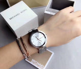 Michael Kors Garner Analog Silver Dial Silver Steel Strap Watch For Women - MK6407 Authentic Buy Shop Now