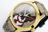 Gucci G-Timeless Brown Dial Brown Leather Strap Unisex Watch - YA1264057 Authentic Buy Shop Now