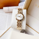 Versace V-Flare Quartz Silver Dial Gold Steel Strap Watch for Women - VEBN00818 Authentic Buy Shop Now