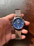 Tissot Chrono XL Blue Dial Brown Leather Strap Watch For Men - T116.617.36.047.00 Authentic Buy Shop Now