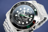 Gucci Dive Snake Black Dial Silver Steel Strap Watch For Men - YA136218 Authentic Buy Shop Now