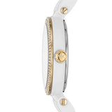 Michael Kors Delray Rose Gold Dial White Steel Strap Watch for Women - MK4315 Authentic Buy Shop Now