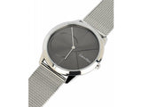 Calvin Klein Minimal Black Dial Silver Mesh Bracelet Watch for Men - K3M21123 Authentic Buy Shop Now