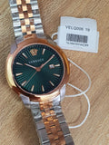 Versace V-Urban Green Dial Two Tone Steel Strap Watch for Men - VELQ00619 Authentic Buy Shop Now