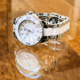 Tag Heuer Aquaracer Diamonds White Dial Two Tone Steel Strap Watch for Women - WAY131D.BA0914 Authentic Buy Shop Now