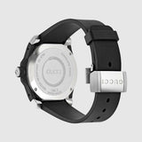 Gucci Dive Quartz Kingsnake Black Dial Black Rubber Strap Watch For Men - YA136217 Authentic Buy Shop Now