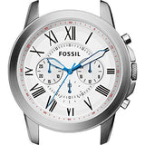 Fossil Grant Chronograph White Dial Brown Leather Strap Watch for Men - FS5060 Authentic Buy Shop Now