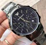 Emporio Armani Renato Chronograph Quartz Blue Dial Grey Steel Strap Watch For Men - AR2505 Authentic Buy Shop Now