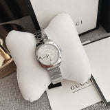 Gucci GG2570 White Dial Silver Steel Strap Watch For Women - YA142502 Authentic Buy Shop Now