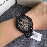 Michael Kors Slim Runway Black Dial Black Steel Strap Watch for Women - MK3589 Authentic Buy Shop Now