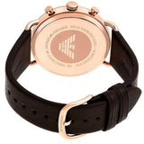 Emporio Armani Aviator Grey Dial Brown Leather Strap Watch For Men - AR11106 Authentic Buy Shop Now