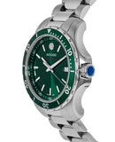 Movado Series 800 Green Dial Silver Steel Strap Watch For Men - 2600136 Authentic Buy Shop Now
