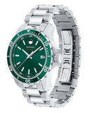 Movado Series 800 Green Dial Silver Steel Strap Watch For Men - 2600136 Authentic Buy Shop Now