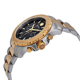 Movado Series 800 Chronograph Black Dial Two Tone Steel Strap Watch For Men - 2600138 Authentic Buy Shop Now