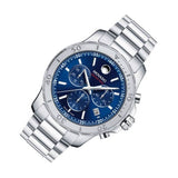 Movado Series 800 Blue Dial Silver Steel Strap Watch for Men - 2600151 Authentic Buy Shop Now