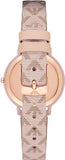 Emporio Armani Kappa Quartz Rose Gold Dial Pink Leather Strap Watch For Women - AR11010 Authentic Buy Shop Now