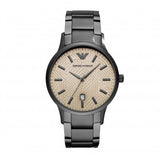 Emporio Armani Renato Quartz Grey Dial Grey Steel Strap Watch For Men - AR11120 Authentic Buy Shop Now