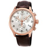 Tissot Chrono XL Classic Silver Dial Brown Leather Strap Watch For Men - T116.617.36.037.00 Authentic Buy Shop Now