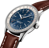 Breitling Navitimer 1 Automatic 41mm Blue Dial Brown Leather Strap Mens Watch - A17326211C1P1 Authentic Buy Shop Now