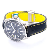 Tag Heuer Aquaracer Calibre 5 Automatic Black Dial Black Nylon Strap Watch for Men - WAY211A.FC6362 Authentic Buy Shop Now
