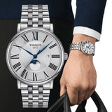 Tissot T Classic Carson Premium Powermatic 80 Silver Dial Silver Steel Strap Watch For Men - T122.407.11.033.00 Authentic Buy Shop Now
