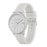 Lacoste 12.12 Move Silver Dial White Silicone Strap Watch for Men - 2011240 Authentic Buy Shop Now