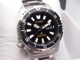 Citizen Promaster 200M Diver Fugu Asian Limited Edition Black Dial Silver Steel Strap Watch For Men - NY0090-86E Authentic Buy Shop Now