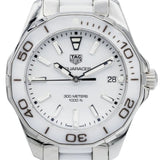 Tag Heuer Aquaracer Quartz White Dial Two Tone Steel Strap Watch Women - WAY131B.BA0914 Authentic Buy Shop Now