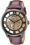 Fossil Townsman Automatic Skeleton Brown Dial Brown Leather Strap Watch for Men - ME3098 Authentic Buy Shop Now