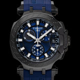 Tissot T Race Chronograph Blue Dial Blue Silicone Strap Watch For Men - T115.417.37.041.00 Authentic Buy Shop Now
