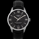Tissot Chemin Des Tourelles Powermatic 80 Black Dial Black Leather Strap Watch For Men - T099.407.16.058.00 Authentic Buy Shop Now