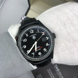 Tag Heuer Carrera Calibre 5 Drive Timer Black Dial Black Leather Strap Watch for Men - WAR2A80.FC6337 Authentic Buy Shop Now