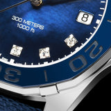 Tag Heuer Aquaracer Quartz Mother of Pearl Blue Dial Blue NATO Strap Watch for Women - WAY131L.FT6091 Authentic Buy Shop Now