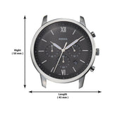 Fossil Neutra Chronograph Grey Dial Brown Leather Strap Watch for Men - FS5512 Authentic Buy Shop Now