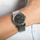 Tissot Classic Carson Powermatic 80 Black Dial Silver Steel Strap Watch For Men - T085.407.11.051.00 Authentic Buy Shop Now