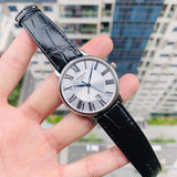 Tissot Carson Premium Silver Dial Black Leather Strap Watch For Men - T122.410.16.033.00 Authentic Buy Shop Now