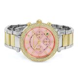 Michael Kors Parker Pink Dial Two Tone Steel Strap Watch for Women - MK6140 Authentic Buy Shop Now