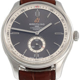 Breitling Premier Automatic 40mm Grey Dial Brown Leather Strap Watch for Men - A37340351B1P2 Authentic Buy Shop Now