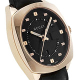 Gucci GG2570 Quartz Black Dial Black Leather Strap Watch For Women - YA142407 Authentic Buy Shop Now