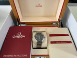 Omega De Ville Prestige Co-Axial Automatic Grey Dial Silver Steel Strap Watch for Men - 424.10.40.20.06.001 Authentic Buy Shop Now