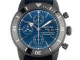 Breitling Superocean Heritage Chronograph 44 Outerknown Blue Dial Blue NATO Strap Watch for Men - M133132A1C1W1 Authentic Buy Shop Now