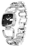 Gucci G Diamonds Black Dial Silver Steel Strap Watch For Women - YA125509 Authentic Buy Shop Now