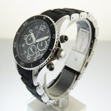 Marc Jacobs Rock Chronograph Black Dial Black Silicone Strap Watch for Women - MBM2551 Authentic Buy Shop Now